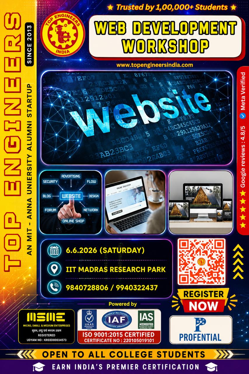 Web Development Workshop 2026 Workshop Poster 
